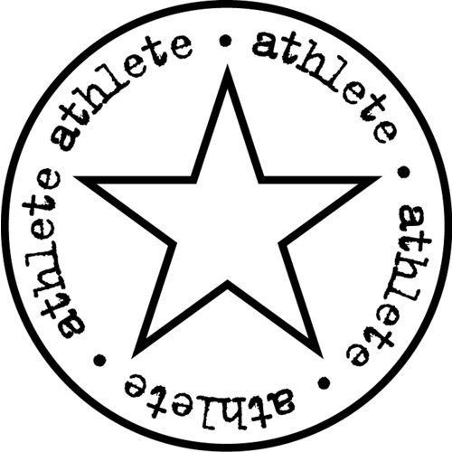 Teresa Collins - Sports Edition Collection - Cling Mounted Rubber Stamp - Athlete, CLEARANCE