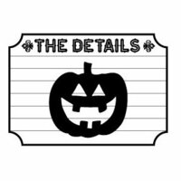 Teresa Collins - Spooktacular Halloween Collection - Rubber Stamps - Pumpkin, CLEARANCE