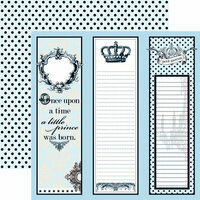 Teresa Collins - Chic Bebe Boy Collection - 12 x 12 Double Sided Paper - Long Tags, CLEARANCE