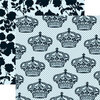 Teresa Collins - Chic Bebe Boy Collection - 12 x 12 Double Sided Paper - Royalty, CLEARANCE