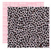 Teresa Collins - Chic Bebe Girl Collection - 12 x 12 Double Sided Paper - Leopard, BRAND NEW
