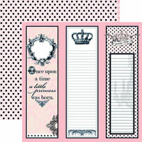 Teresa Collins - Chic Bebe Girl Collection - 12 x 12 Double Sided Paper - Long Tags, CLEARANCE
