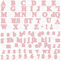 Teresa Collins - Chic Bebe Girl Collection - Cardstock Stickers - Alphabet, CLEARANCE