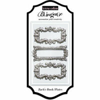 Teresa Collins - Blingage Collection - Zach's Book Plates - Silver