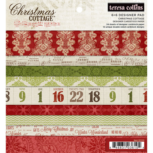 Teresa Collins - Christmas Cottage Collection - 6 x 6 Paper Pad