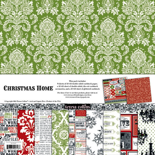 Teresa Collins - Christmas Home Collection - 12 x 12 Paper and Accessories Pack