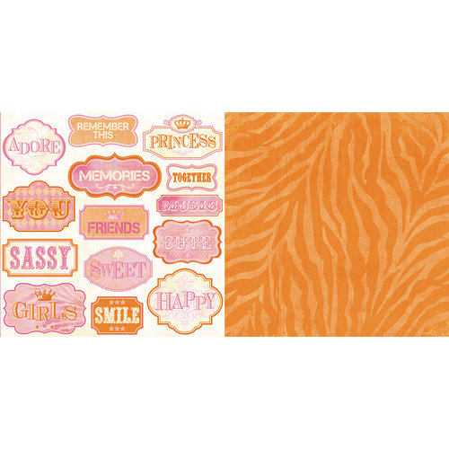 Teresa Collins - Freestyle Collection - 12 x 12 Double Sided Paper - Tags, CLEARANCE