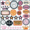Teresa Collins - Freestyle Collection - Die Cut Chipboard - Elements, CLEARANCE