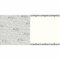 Teresa Collins - Giving Thanks Collection - 12 x 12 Double Sided Paper - Thank You