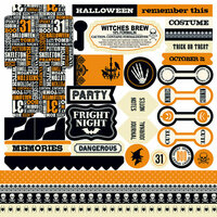 Teresa Collins - Haunted Hallows Collection - Halloween - 12 x 12 Die Cut Paper