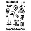 Teresa Collins - Haunted Hallows Collection - Halloween - Clear Acrylic Stamps - Haunted Hallows