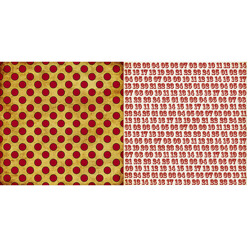 Teresa Collins - Noel Collection - Christmas - 12 x 12 Double Sided Paper - Red Dots