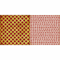 Teresa Collins - Noel Collection - Christmas - 12 x 12 Double Sided Paper - Red Dots