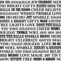 Teresa Collins - Noel Collection - Christmas - 12 x 12 Transparency - Words