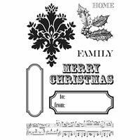 Teresa Collins - Noel Collection - Christmas - Clear Acrylic Stamps