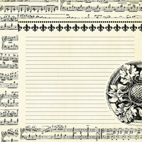 Teresa Collins - Notations Collection - 12 x 12 Double Sided Paper - Music