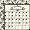 Teresa Collins - Notations Collection - 12 x 12 Double Sided Die Cut Paper - Calendar
