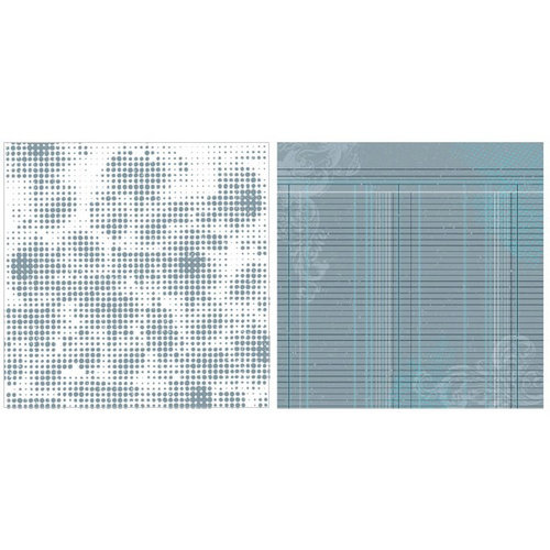 Teresa Collins - On the Edge Collection - 12 x 12 Double Sided Paper - Distressed Dots