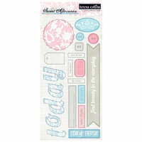Teresa Collins - Sweet Afternoon Collection - Die Cut Chipboard Stickers - Elements 2