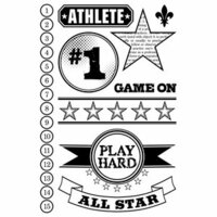 Teresa Collins - Sports Edition II Collection - Clear Acrylic Stamps - Sports Edition II