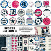 Teresa Collins - Sports Edition II Collection - 12 x 12 Paper and Accessories Pack
