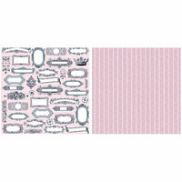 Teresa Collins - Timeless Collection - 12 x 12 Double Sided Paper - Labels