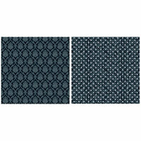 Teresa Collins - Timeless Collection - 12 x 12 Double Sided Paper - Black Damask