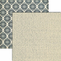 Teresa Collins - Vintage Finds Collection - 12 x 12 Double Sided Paper - Word Labels