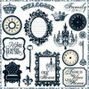 Teresa Collins - Welcome Home Collection - Die Cut Chipboard - Elements