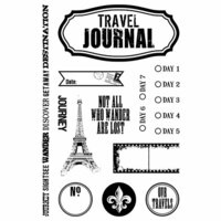 Teresa Collins - World Traveler Collection - Clear Acrylic Stamps - World Traveler