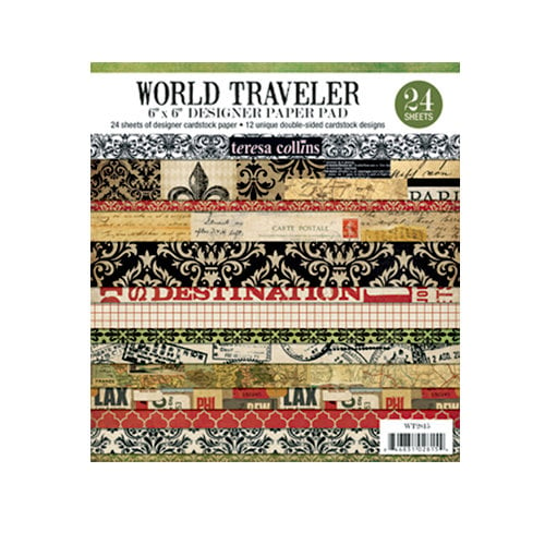 Teresa Collins - World Traveler Collection - 6 x 6 Pad
