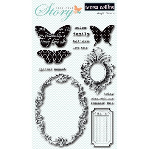 Teresa Collins - Tell Your Story Collection - Clear Acrylic Stamps