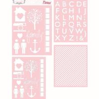 Teresa Collins - Basically Essential Collection - 8 x 10 Stencil Pack - One