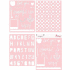 Teresa Collins - Basically Essential Collection - 8 x 10 Stencil Pack - Three