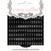 Teresa Collins - Basically Essential Collection - Cardstock Stickers - Matchbook Alphabet - Black