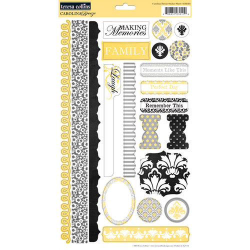 Teresa Collins - Carolina Breeze Collection - Cardstock Stickers