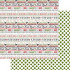 Teresa Collins - Candy Cane Lane Collection - Christmas - 12 x 12 Double Sided Paper - Word Art