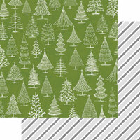 Teresa Collins - Candy Cane Lane Collection - Christmas - 12 x 12 Double Sided Paper - O Christmas Tree
