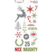 Teresa Collins Designs - Candy Cane Lane Collection - Christmas - Die Cut Chipboard Stickers - Elements