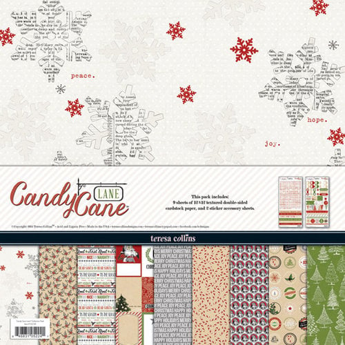 Teresa Collins Designs - Candy Cane Lane Collection - Christmas - 12 x 12 Collection Pack