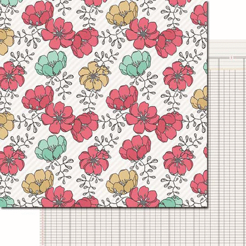 Teresa Collins - Daily Stories Collection - 12 x 12 Double Sided Paper - Floral