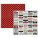 Teresa Collins - Far and Away Collection - 12 x 12 Double Sided Paper - Word Labels