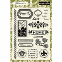 Teresa Collins - Fabrications Collection - Linen - Clear Acrylic Stamps