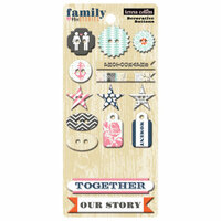 Teresa Collins - Family Stories Collection - Chipboard Buttons