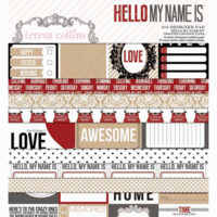 Teresa Collins Designs - Hello My Name Is Collection - 6 x 6 Paper Pad
