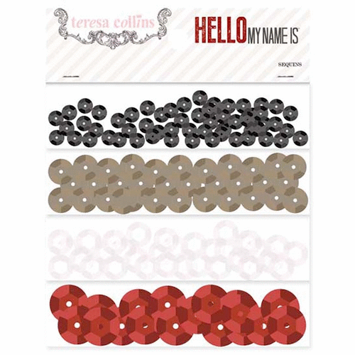 Teresa Collins - Hello My Name Is Collection - Sequins
