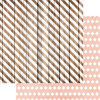 Teresa Collins - Life Emporium Collection - 12 x 12 Double Sided Paper - Striped Wood