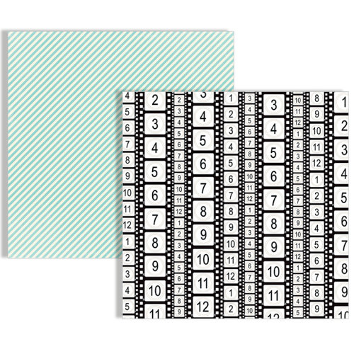 Teresa Collins - Memories Collection - 12 x 12 Double Sided Paper - Filmstrip