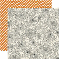 Teresa Collins Designs - Masquerade Party Collection - 12 x 12 Double Sided Paper - Webs