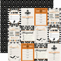 Teresa Collins - Masquerade Party Collection - 12 x 12 Double Sided Paper - Invitations